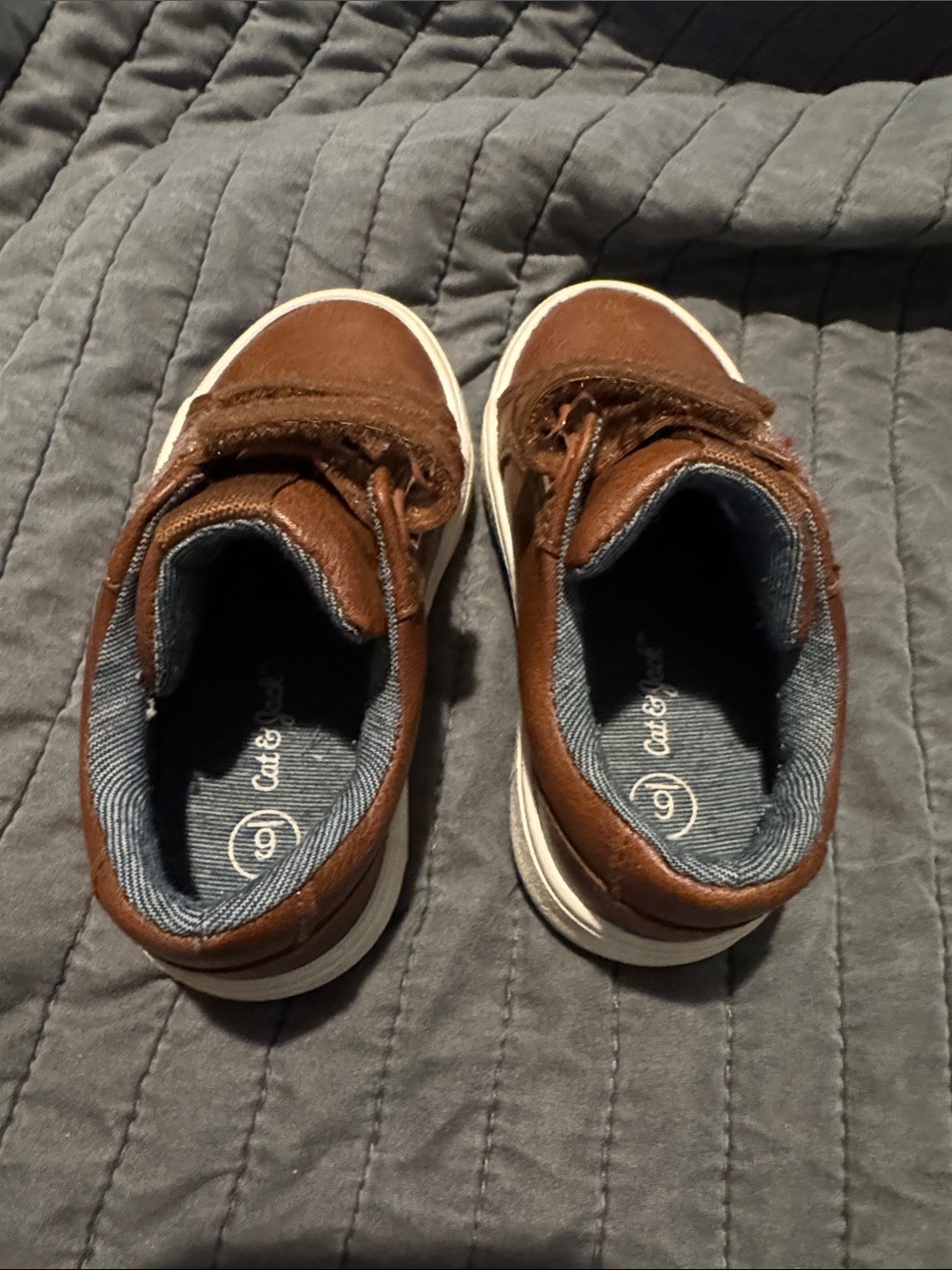 Cat & Jack Brown Kids Lace-Up Sneakers